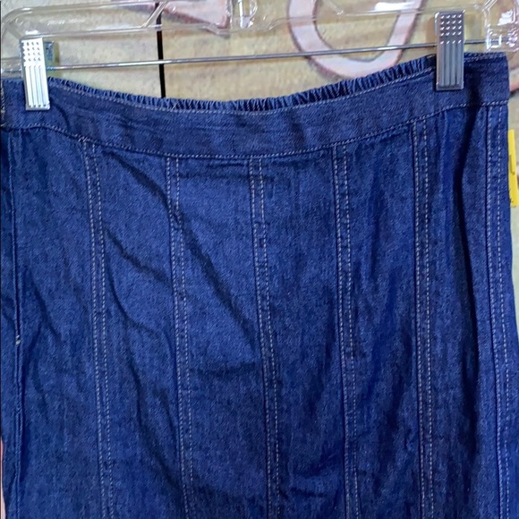 NWT denim jeannfishtail skirt w elastic waist - Picture 4 of 7